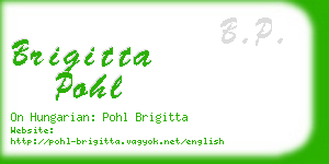brigitta pohl business card